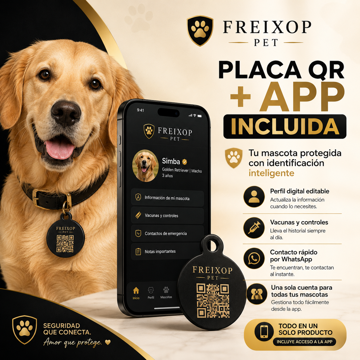 Placa QR FREIXOP PET